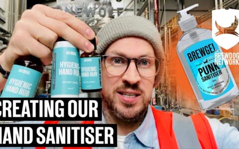 making brewdog hand sanitiser bt