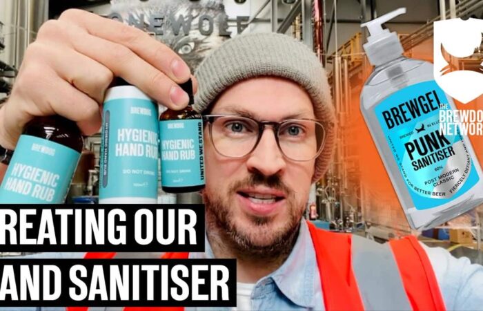 making brewdog hand sanitiser bt