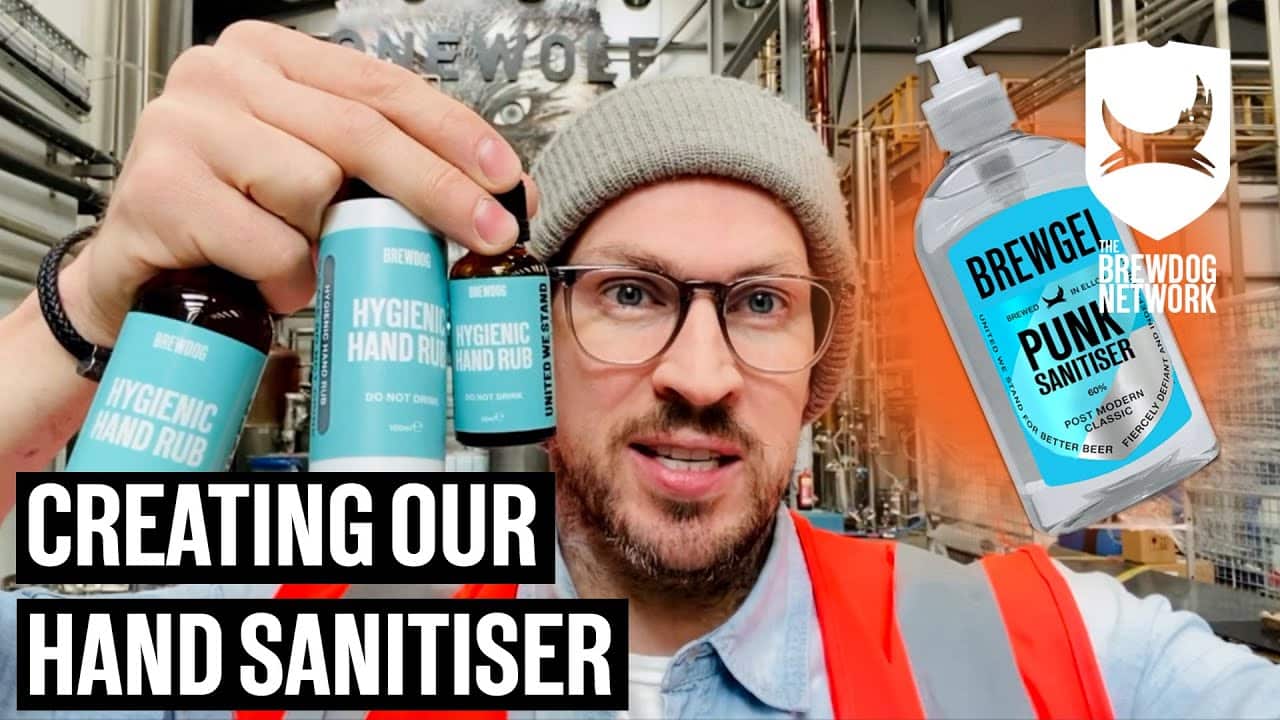 making brewdog hand sanitiser bt