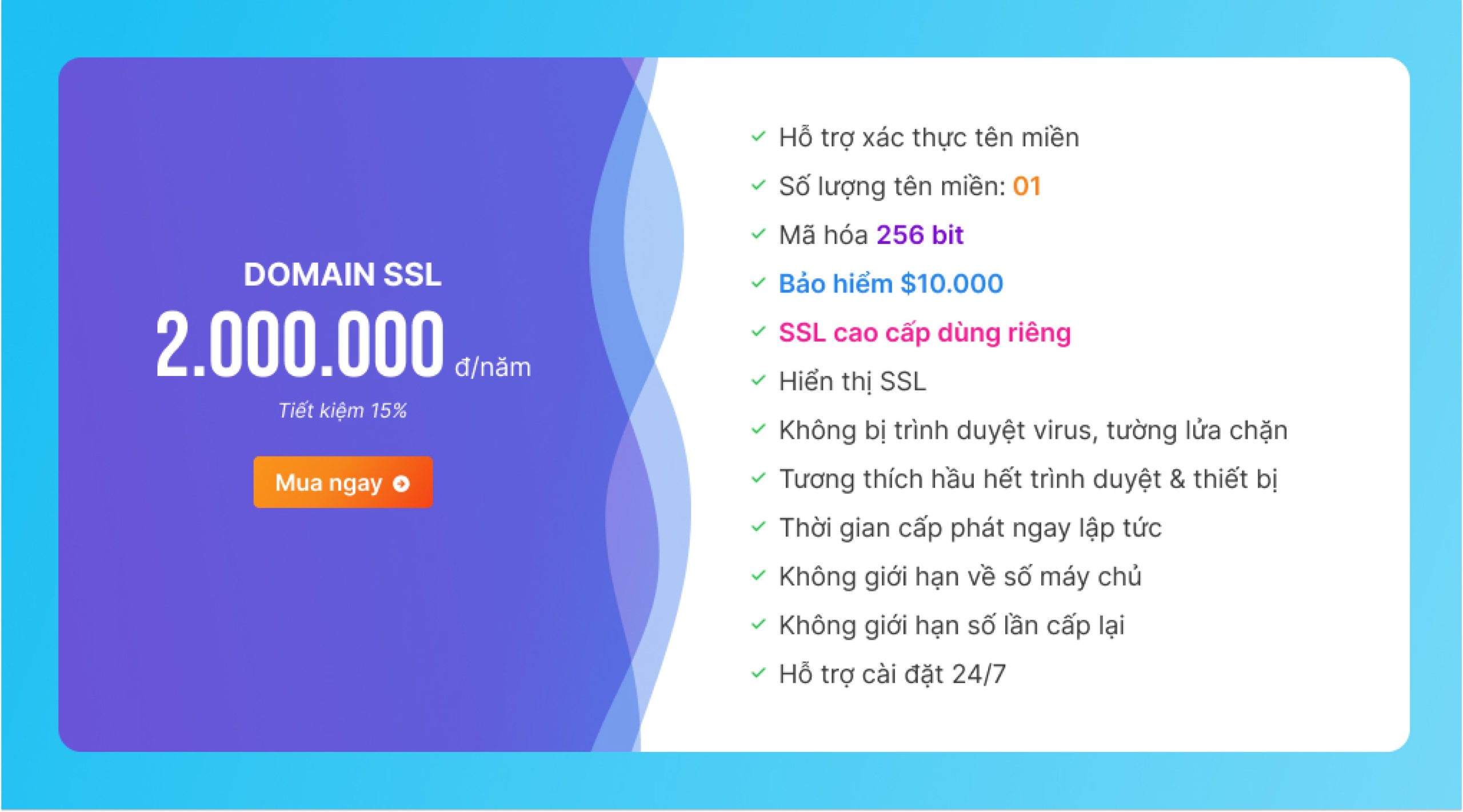 bảng giá SSL