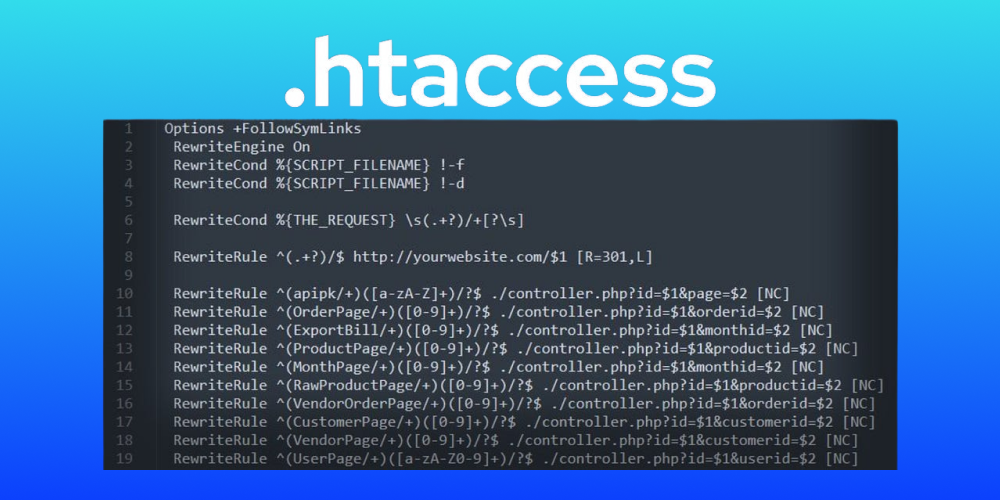 Cài đặt file .htaccess