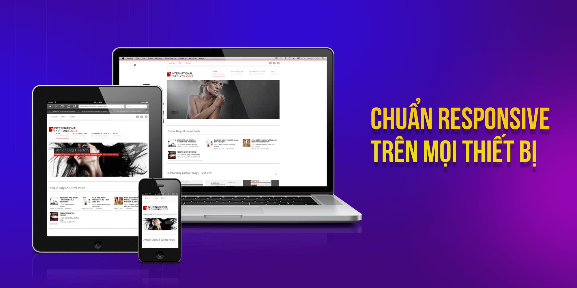 Chuẩn responsive trên mọi thiết bị