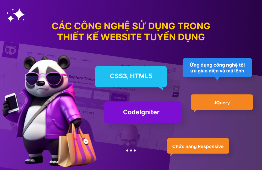 Công nghệ và kỹ thuật của MONA sử dụng khi thiết kế trang web tuyển dụng