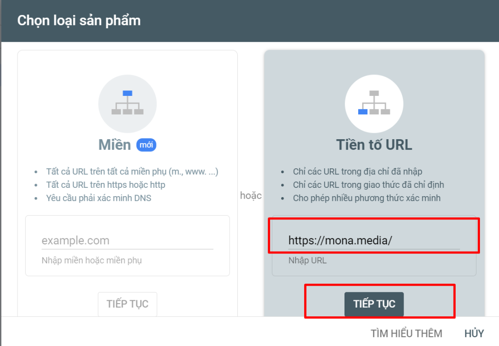 đăng ký Google Webmaster Tool