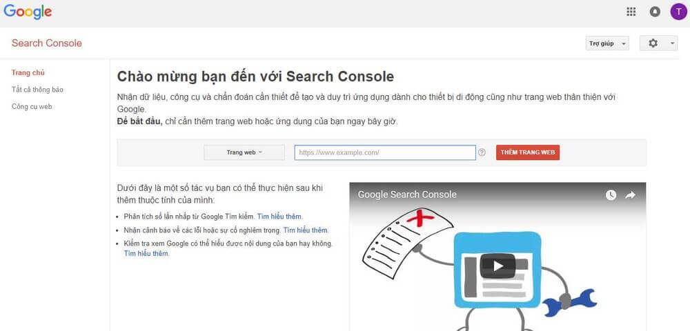 Hoạt động của Google Webmaster Tool