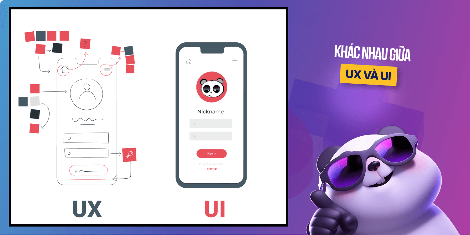 Điểm khác nhau giữa UX và UI