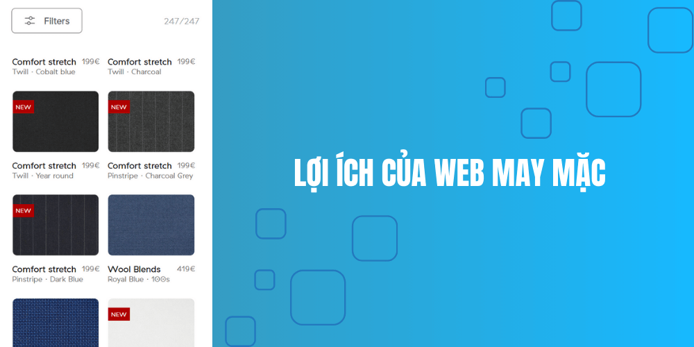 LỢI ÍCH CỦA WEB MAY MẶC