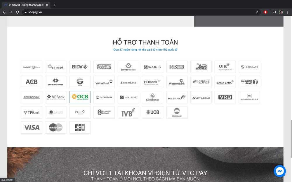 VTC Pay với nhiều tiện ích