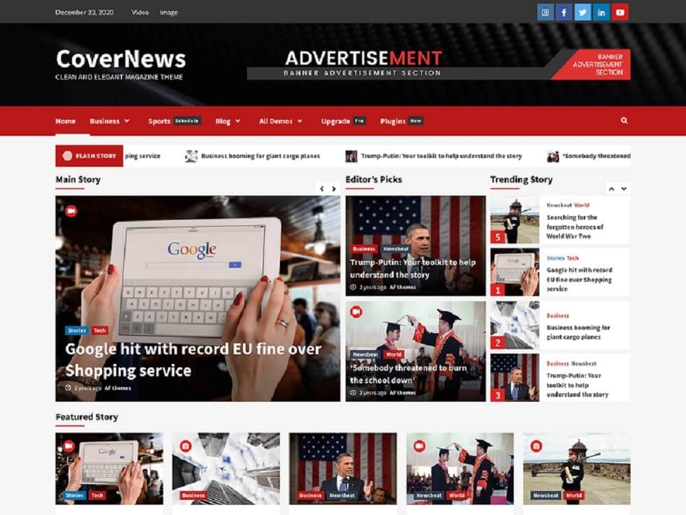 CoverNews - Theme Blog WordPress đa dạng tính năng