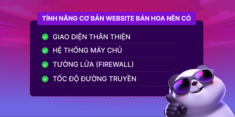 Tổng hợp các tính năng website bán hoa nên có