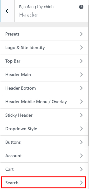 cách đặt search bar trong wordpress