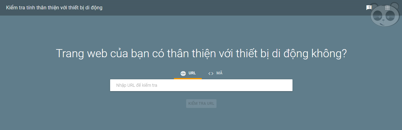 công cụ kiểm tra độ thân thiện website với di động