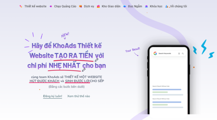 quảng cáo khoa hoang khoads