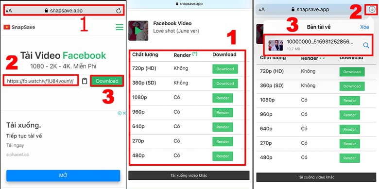 Cách lưu video trên Facebook