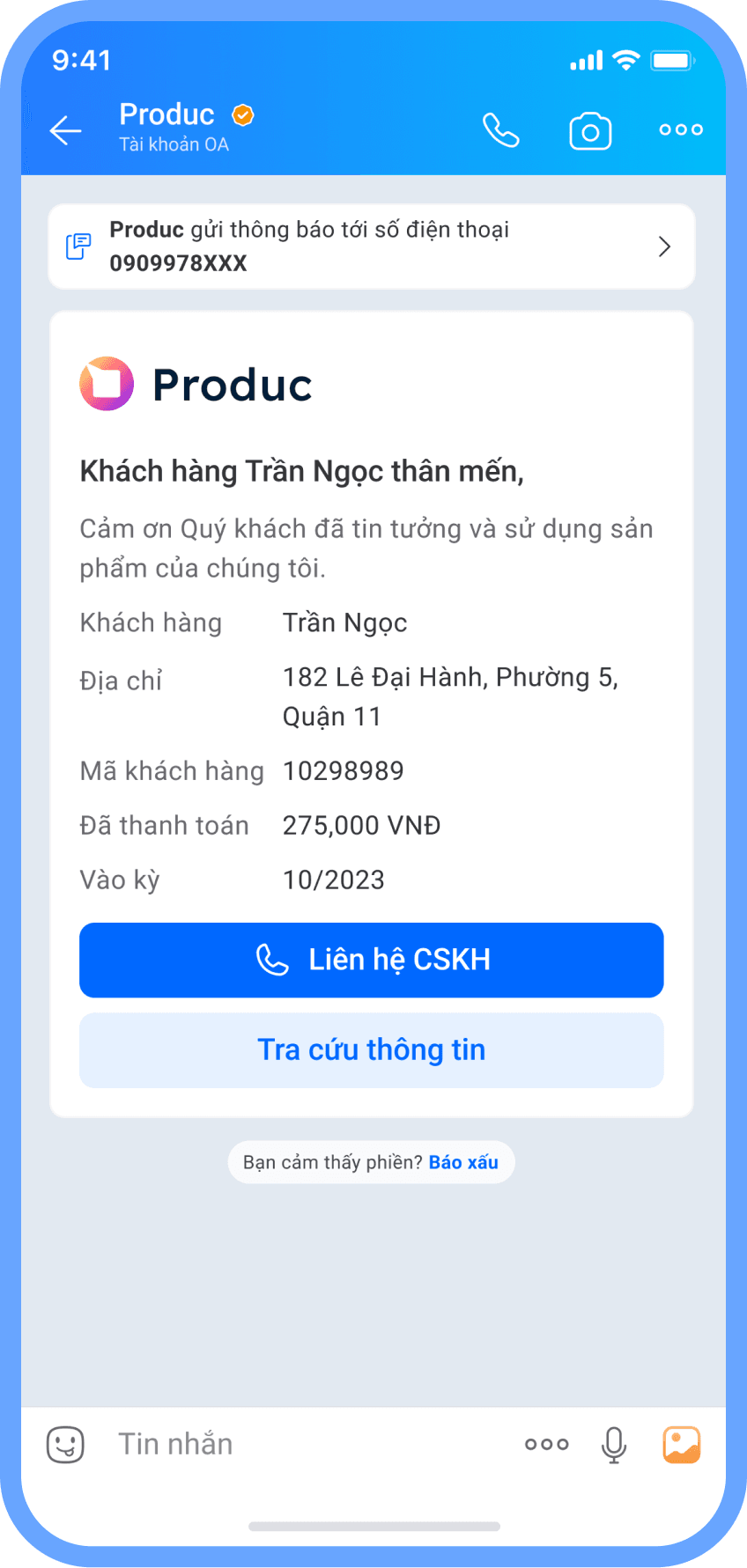 Cập nhật trạng thái đơn hàng