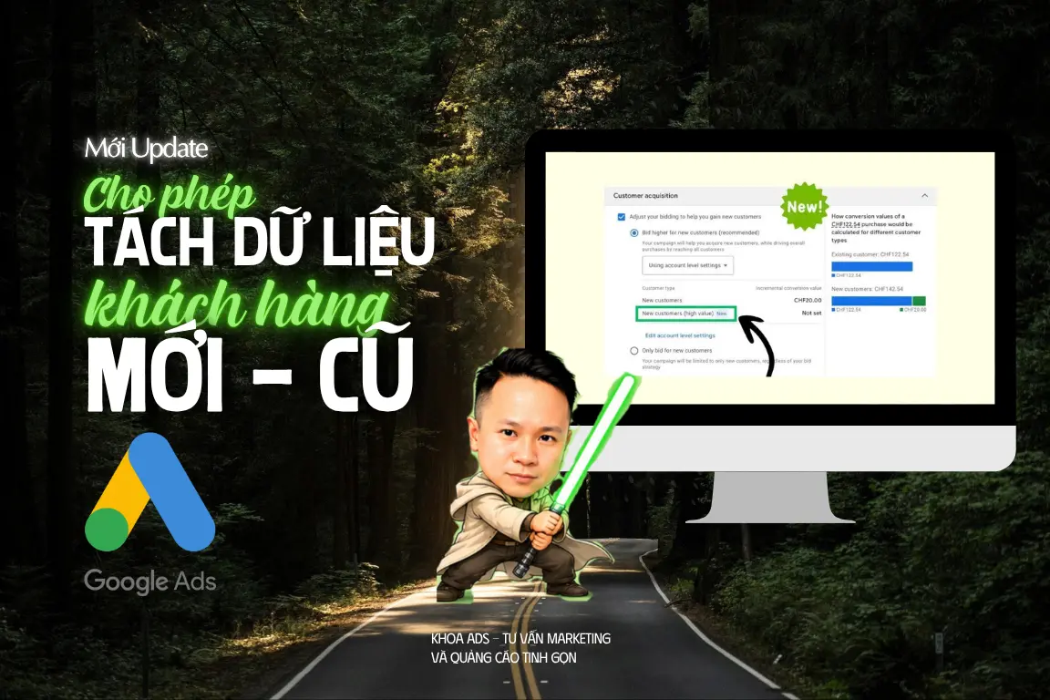 Khoads image google ads cho phep tach du lieu khach hang moi va cu